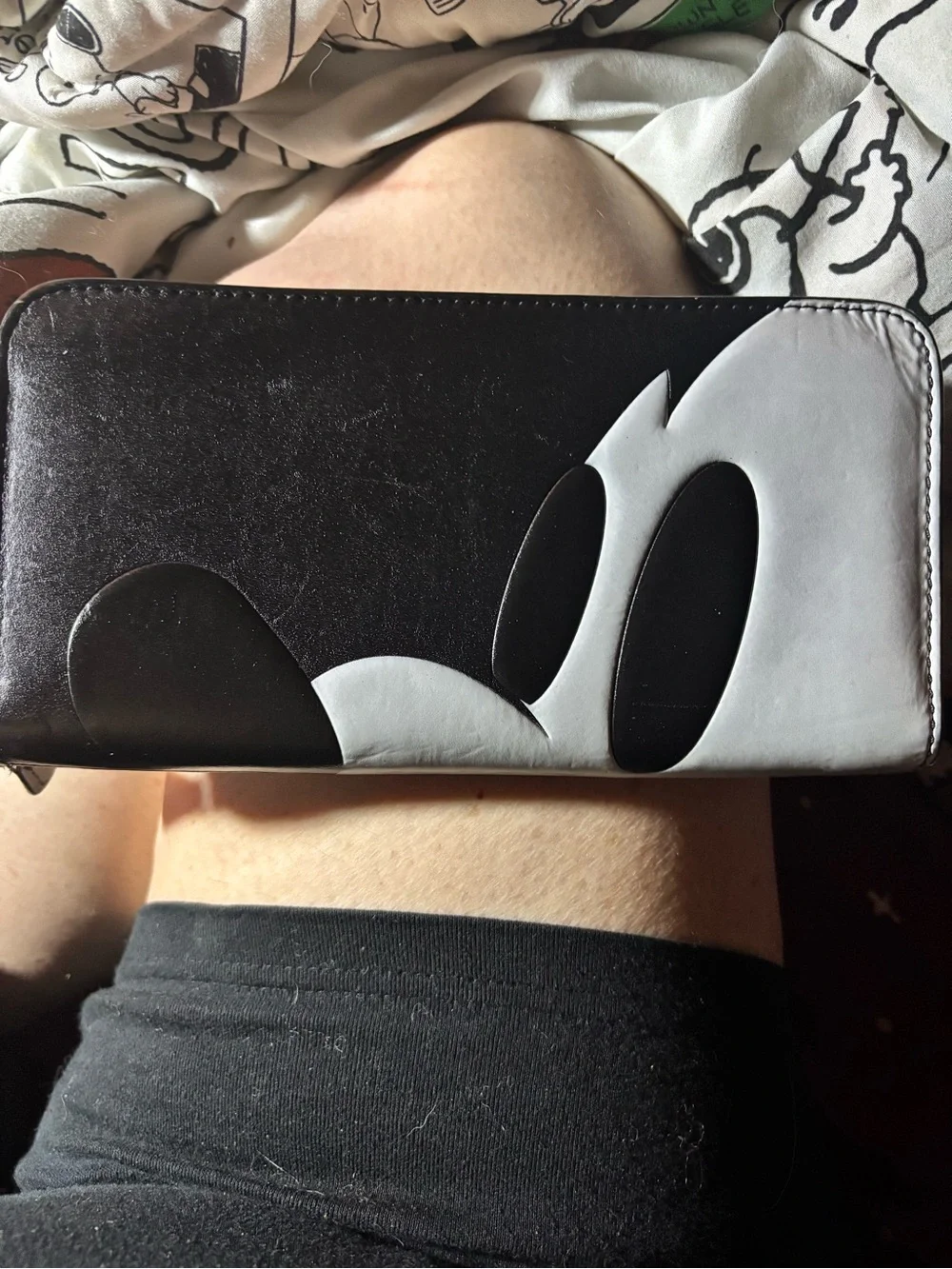 Coach disney mickey collectors Black & White Character Zip Wallet - Disney